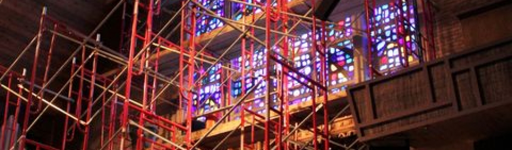 Abilene church adjusts to stained glass window repair